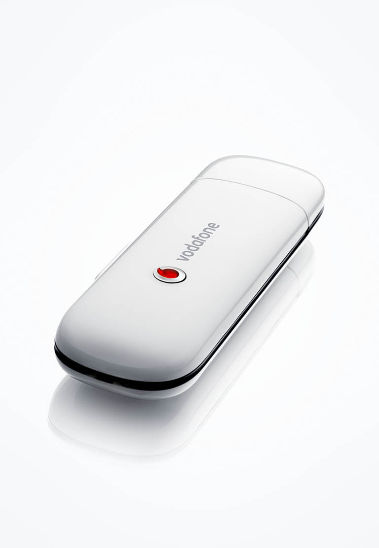 Still Life Product Photography of Vodafone Wifi stick by Packshot Factory