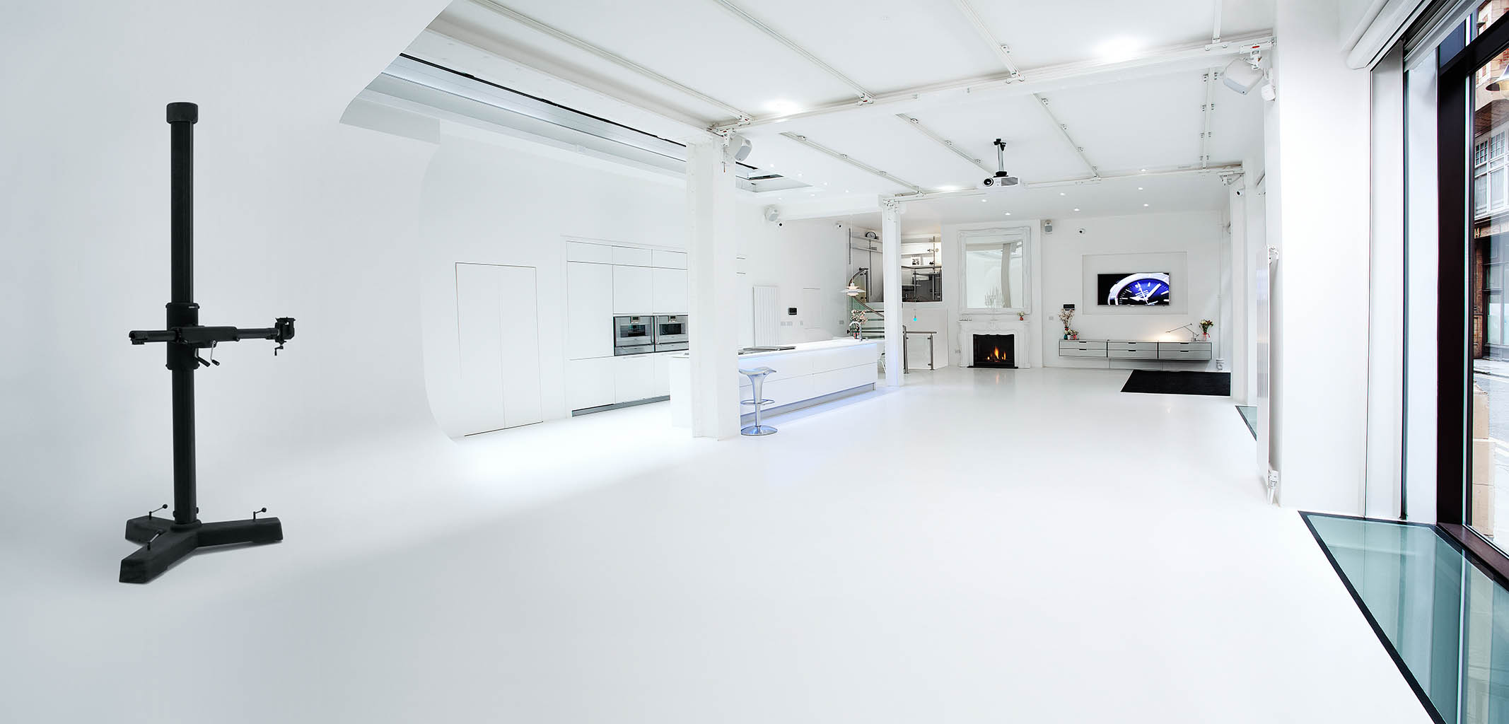 Ground floor set floorspace of Packshot Factory's Central London Photography and Film studio