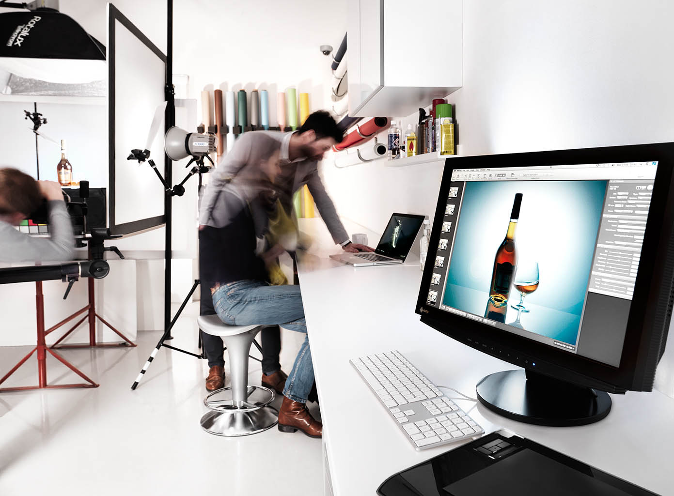 Production area of Packshot Factory's Central London Photography and Film studio