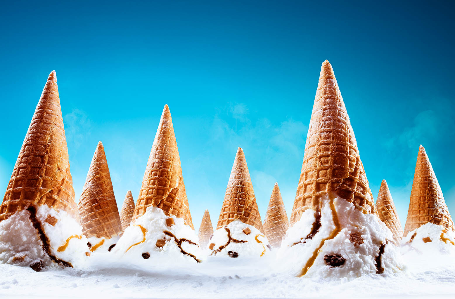 Advertising Still Life Product Photography of Cornetto ice cream by Packshot Factory
