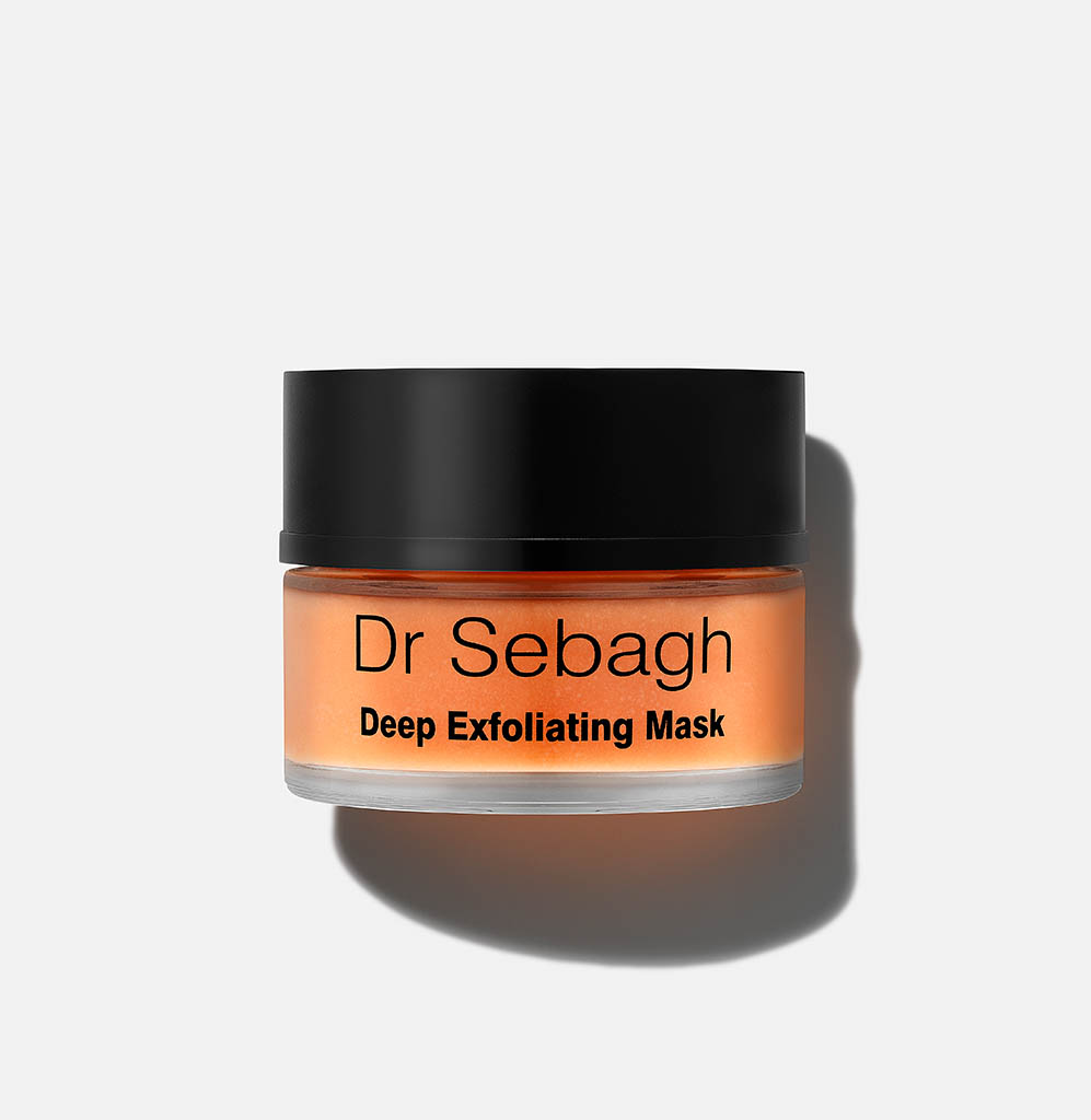 Advertising Still Life Product Photography of Dr Sebagh skin care exfoliating mask by Packshot Factory
