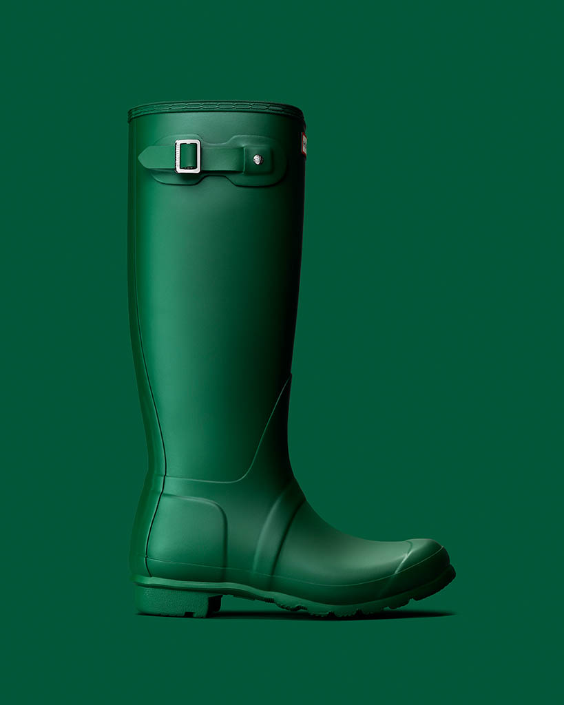 Advertising Still Life Product Photography of Hunter wellies by Packshot Factory