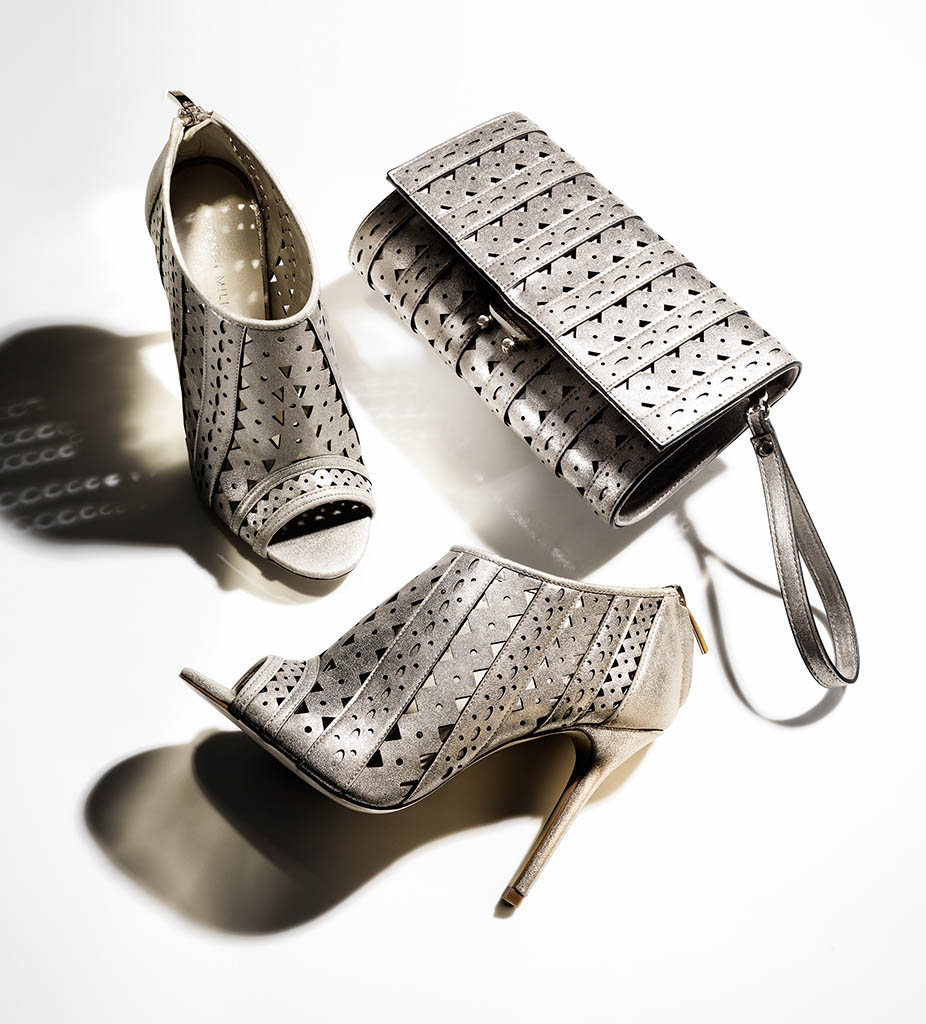 Advertising Still Life Product Photography of Karen Millen handbag and shoes by Packshot Factory