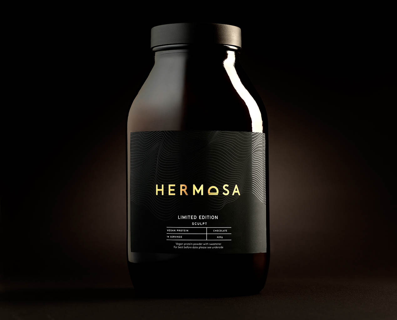 Packshot Factory - Soft drink - Hermosa vegan protein powder