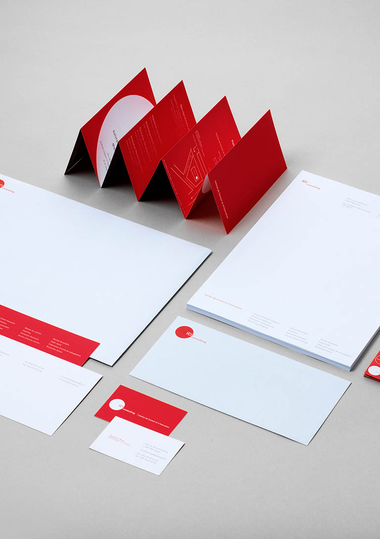 Packshot Factory - Stationery - ICI Consulting business collateral artwork