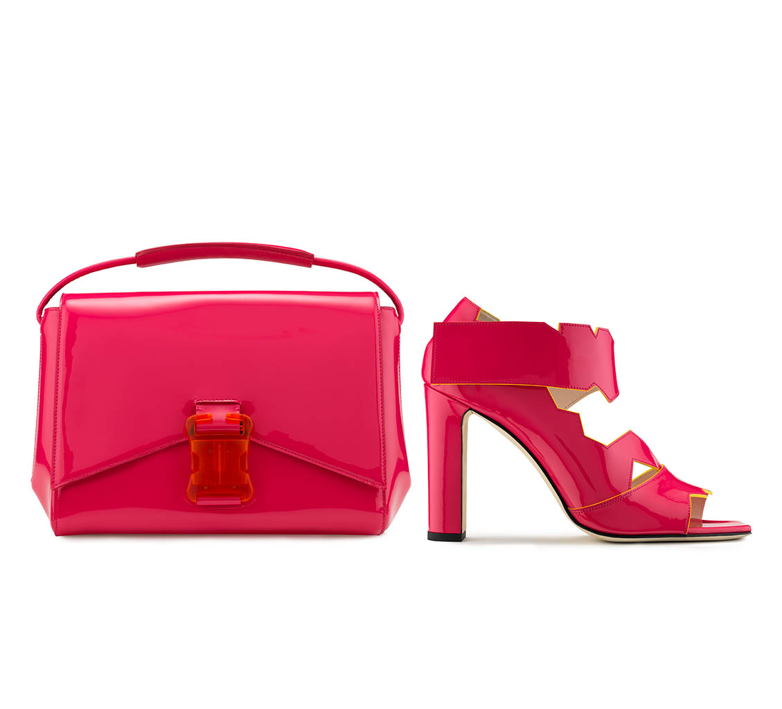 Packshot Factory - White background - Christopher Kane handbag and sandals