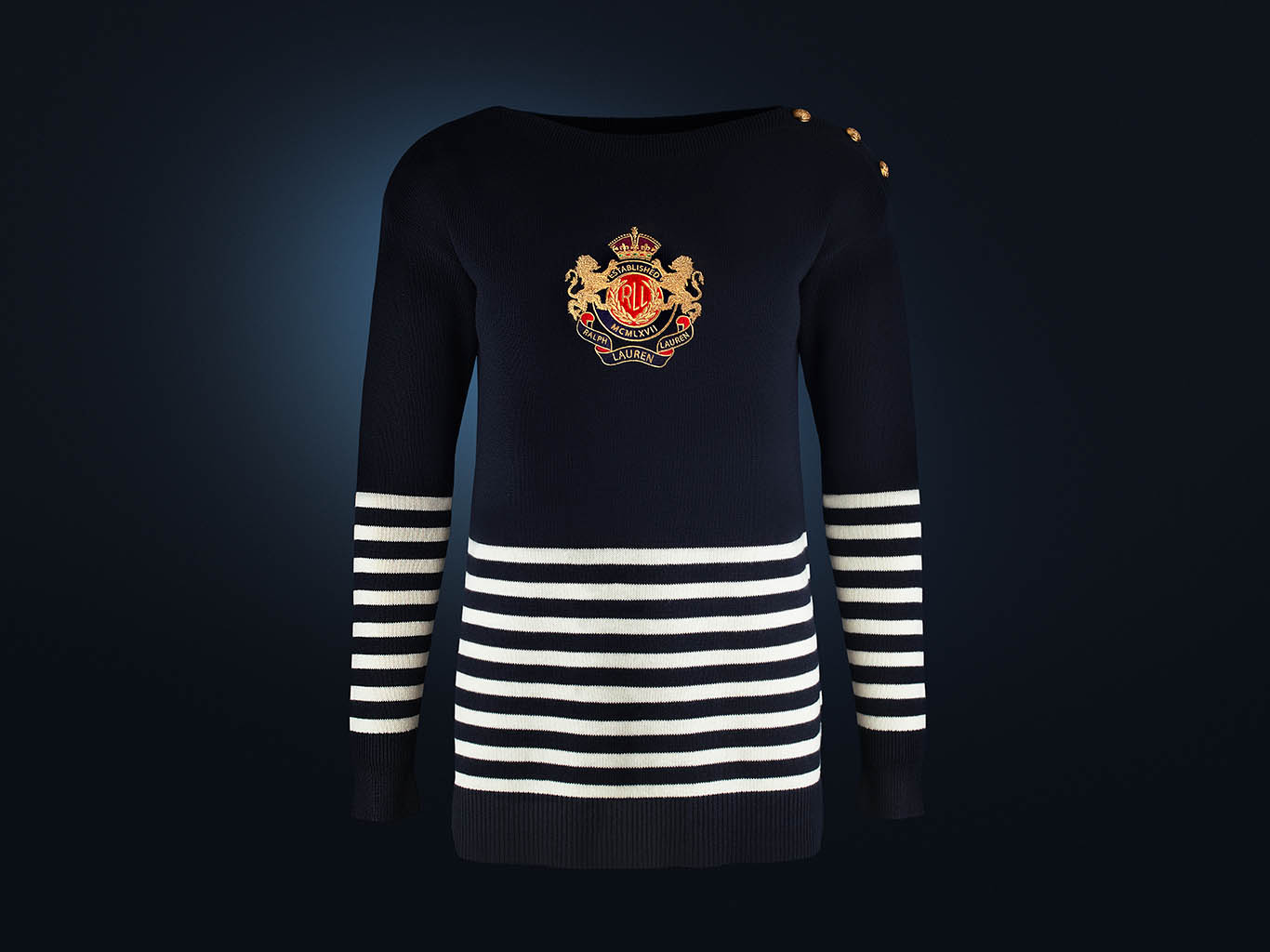 Packshot Factory - Womens fashion - Ralph Lauren nautical jumper