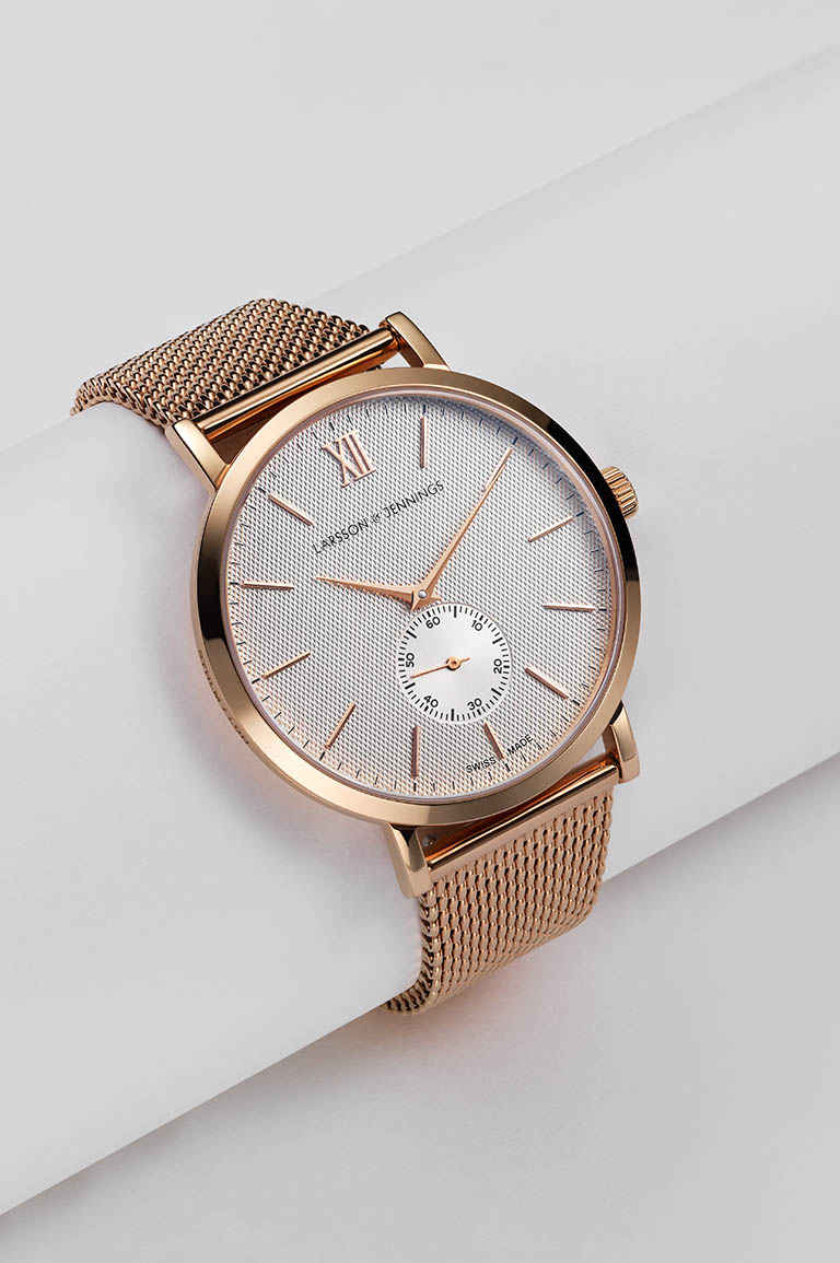 Packshot Factory - Womens watch - Larsson & Jennings gold watch